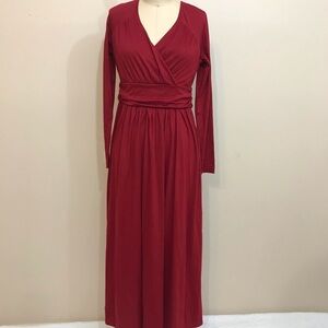 SHESHOW Long Sleeve Wrap Maxi Dress
